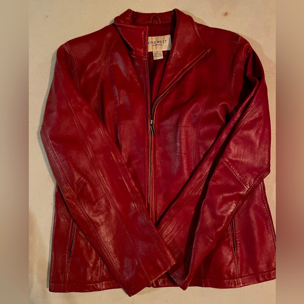 Nine West separates cherry red blazer